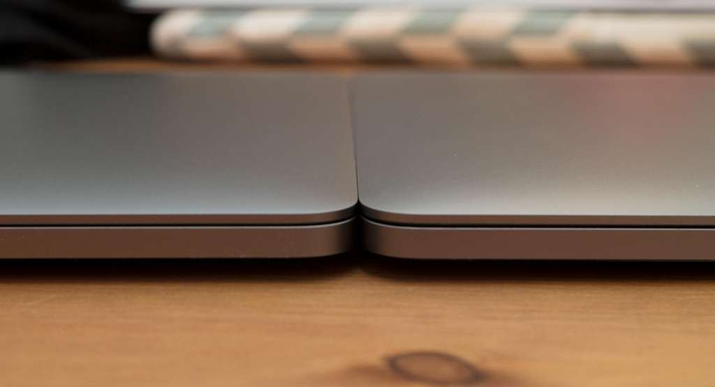 The same thickness as the entry-level MacBook Pro, but with much the same battery life. We'll call that a win. 
