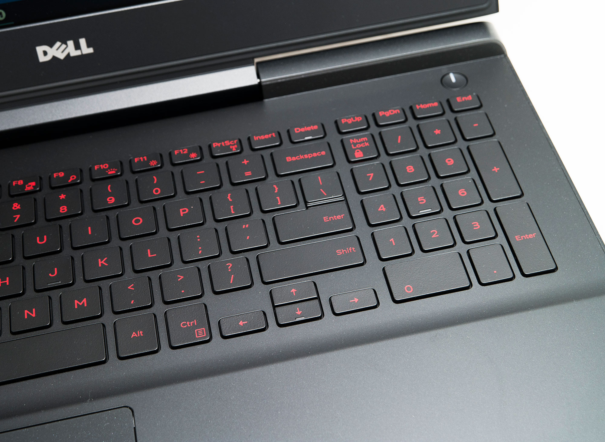 dell gaming laptop red keyboard