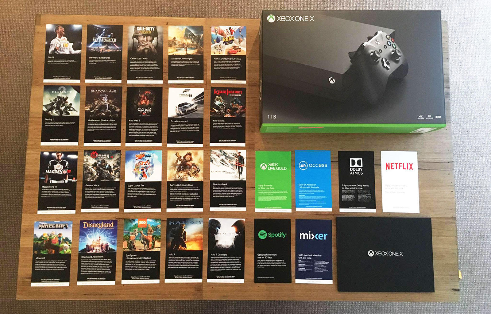 Unboxing store xbox one