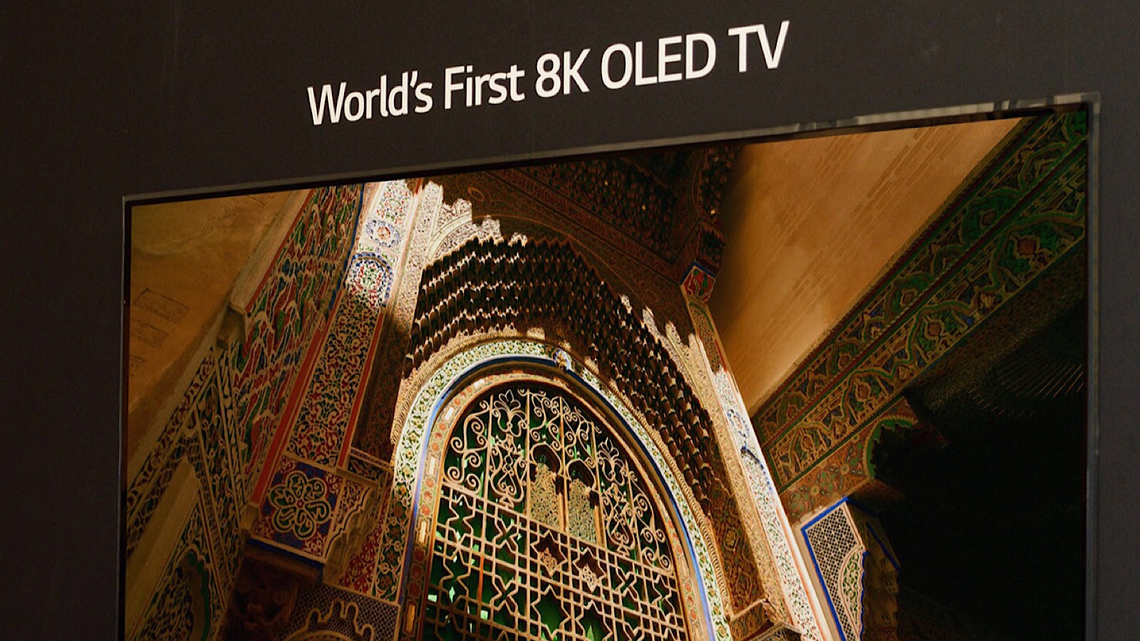 LG's 8K OLED TV shown at IFA 2018