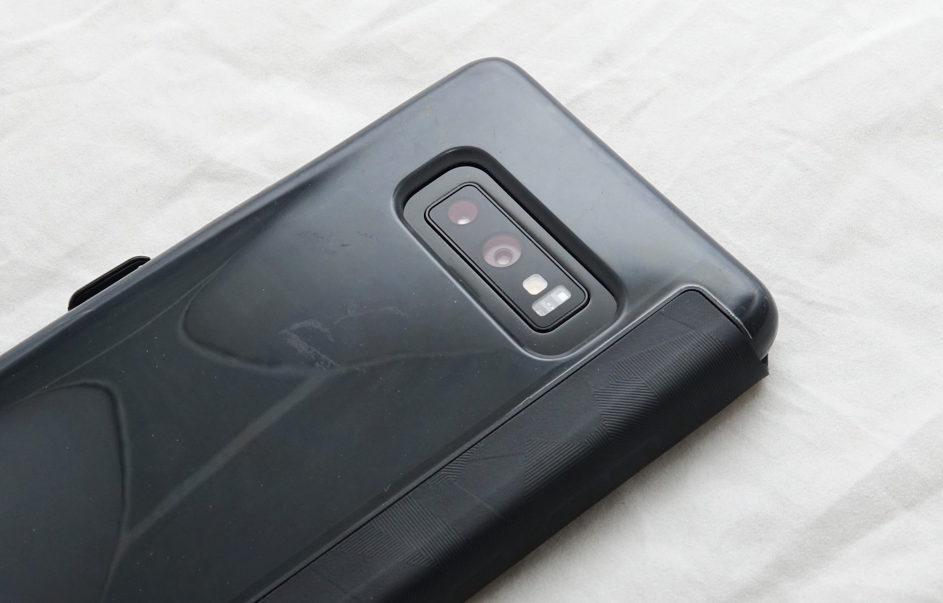 Samsung's Galaxy Note 9 with a Galaxy Note 8 case