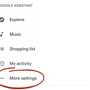 Google Home routines - More settings