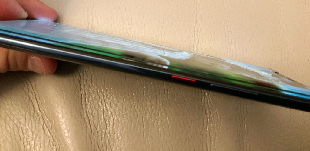 Huawei's Mate 20 Pro with a glass screen protector