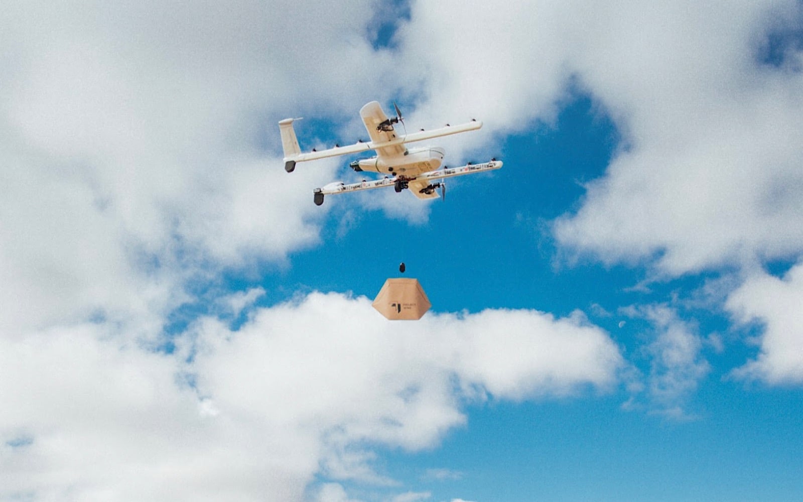 Drone delivery service by Wing