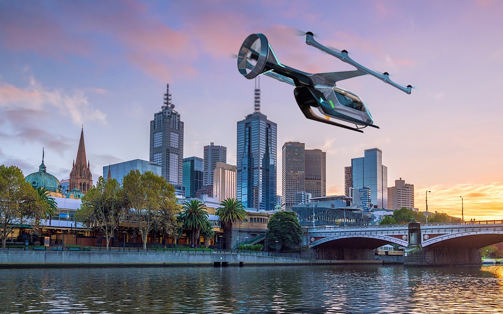 Uber Air announcement for Melbourne