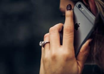 Using a phone to talk