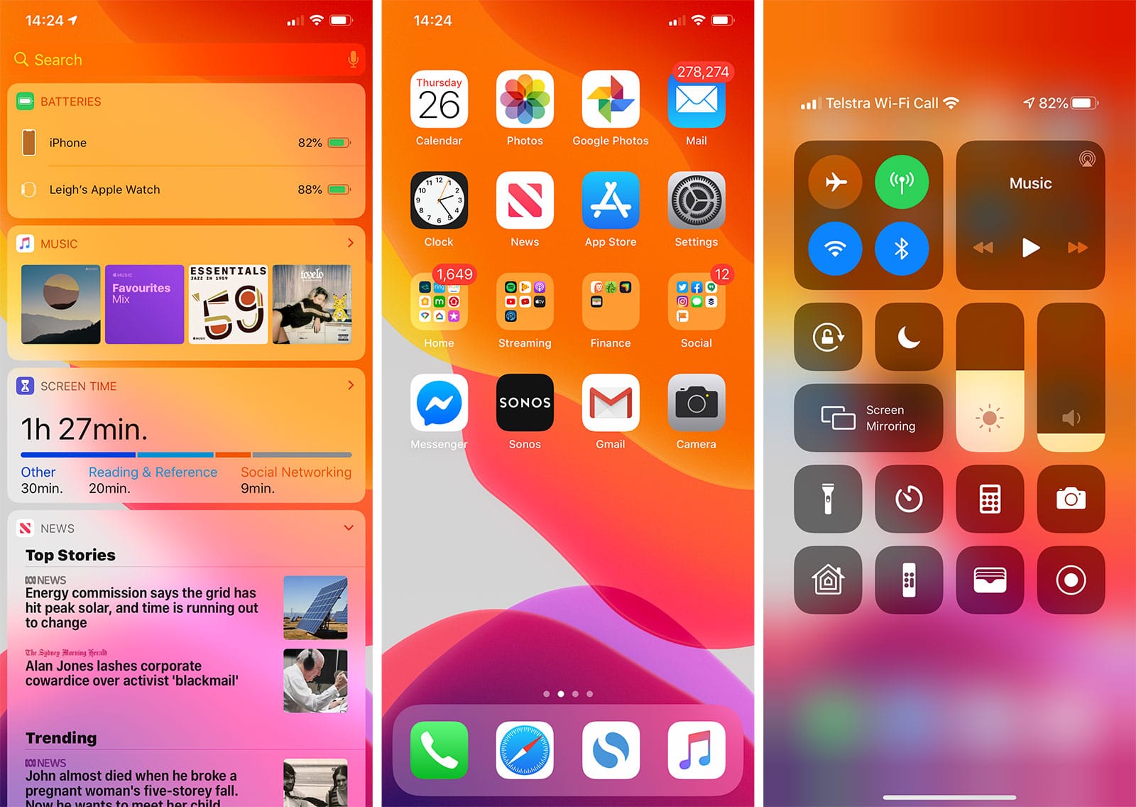 iphone 11 pro max home screen