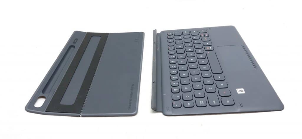 The keyboard case for the Galaxy Tab S6