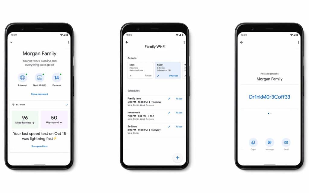 Google Nest WiFi management