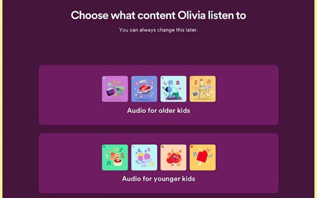 Spotify Kids app