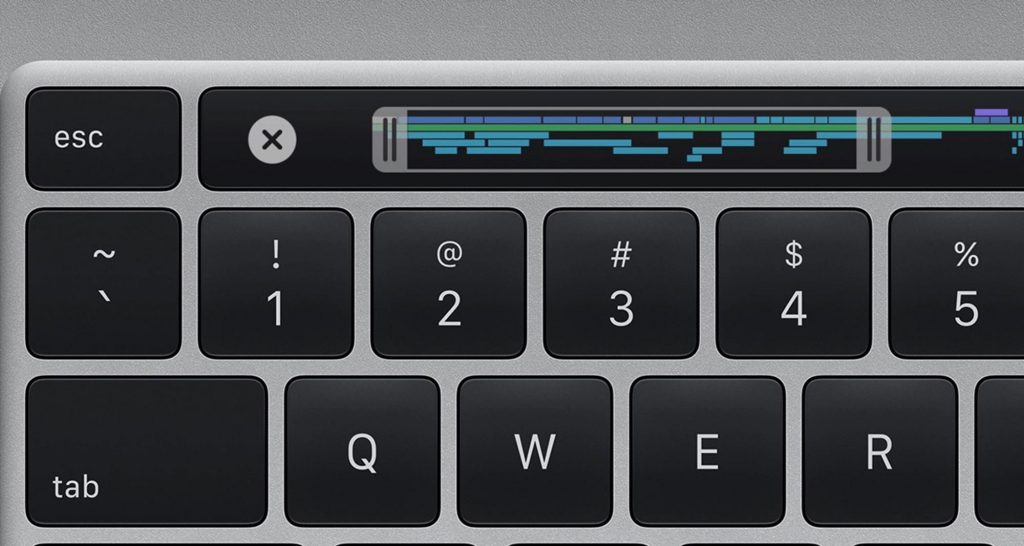 Keyboard on the Apple 16 inch MacBook Pro