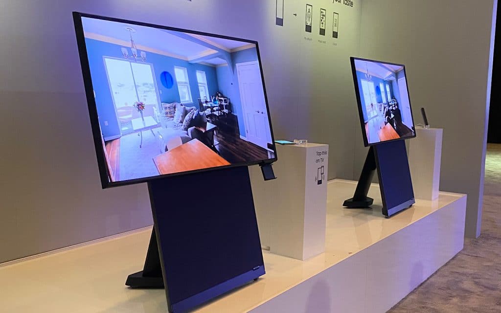 Samsung's The Sero, a vertical TV at CES 2020