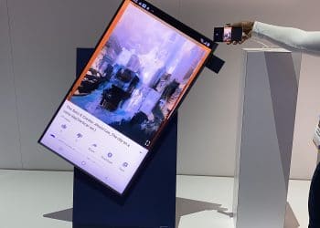 Samsung's The Sero, a vertical TV at CES 2020