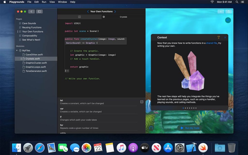 Swift Playgrounds for Mac