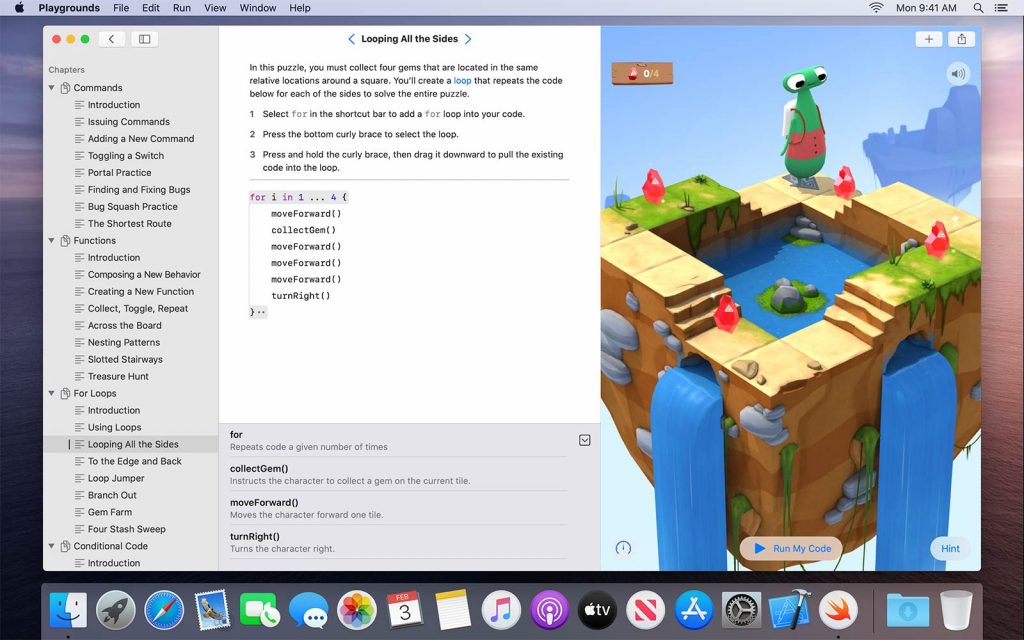 Swift Playgrounds for Mac