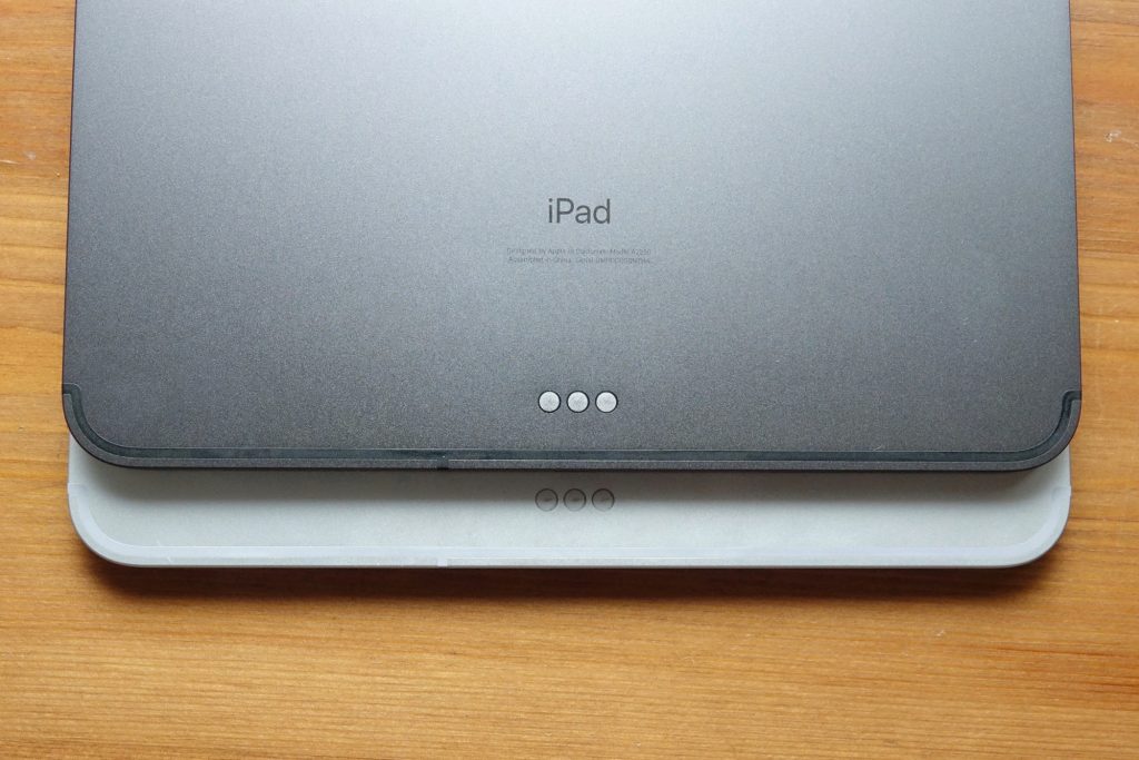 Apple iPad Pro 2020 Smart Connector on top of the 2018