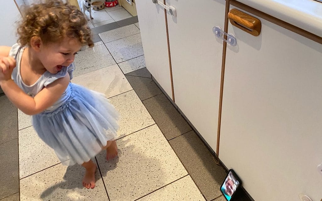 Dancing in the kitchen