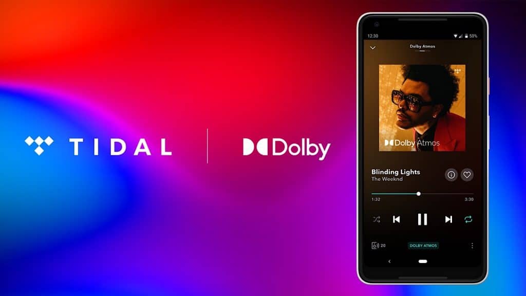 Tidal supports Dolby Atmos