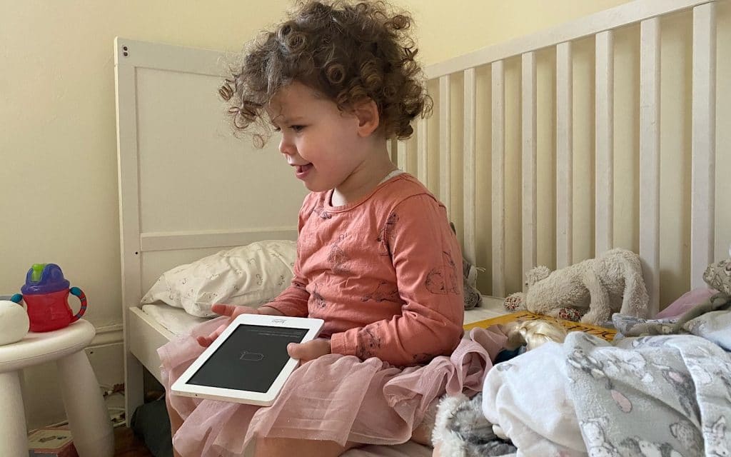 Reading books at home is for all ages, helped by an eReader