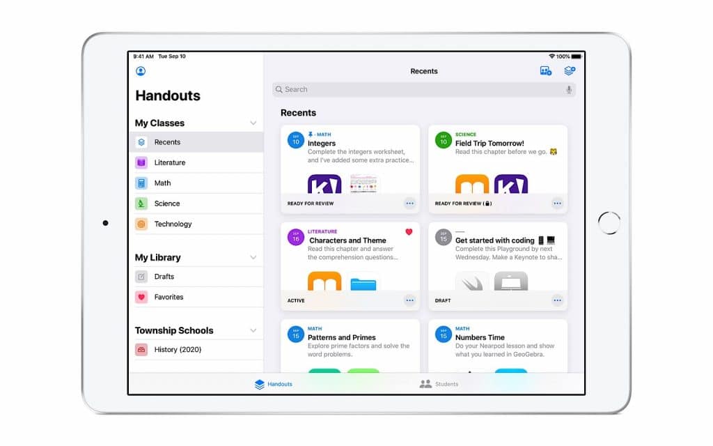 Apple Classroom on the iPad