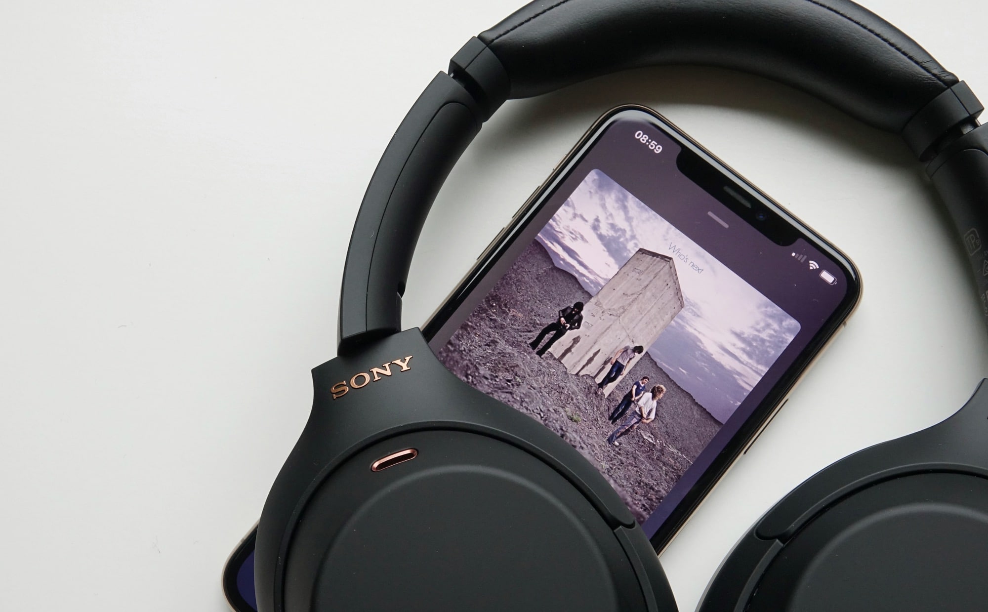 Sony WH-1000XM4 on an iPhone 11 Pro Max