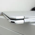 The rear Thunderbolt 3 port on the Spectre x360