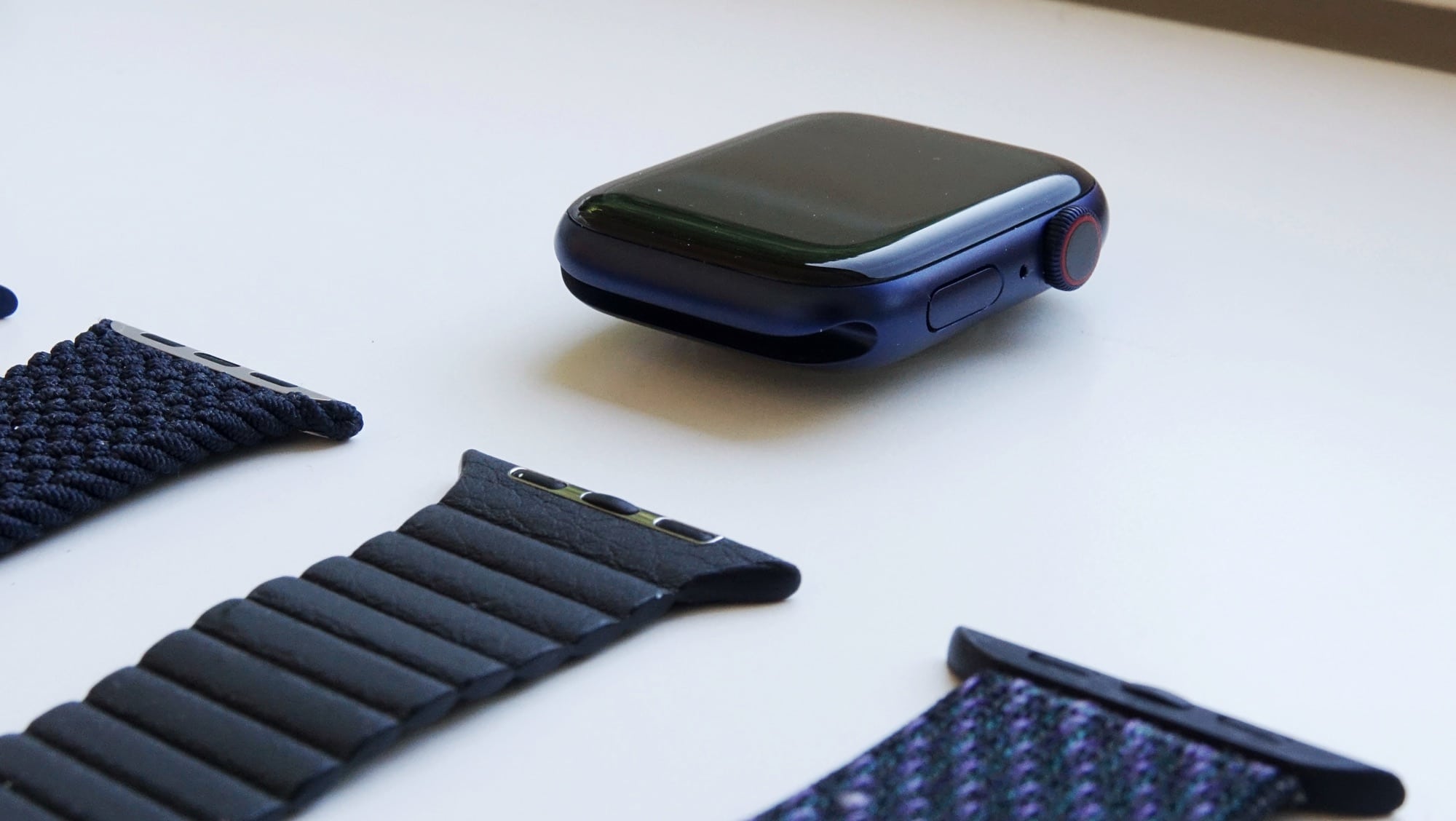 The blue Series 6 Apple Watch is almost grey or black, but armed with the right band, and it can look blue.