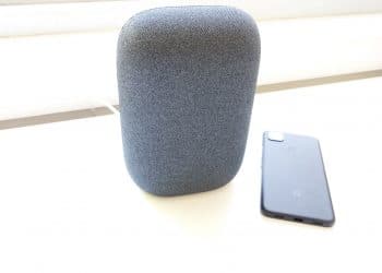 Google Nest Audio with the Google Pixel 4a