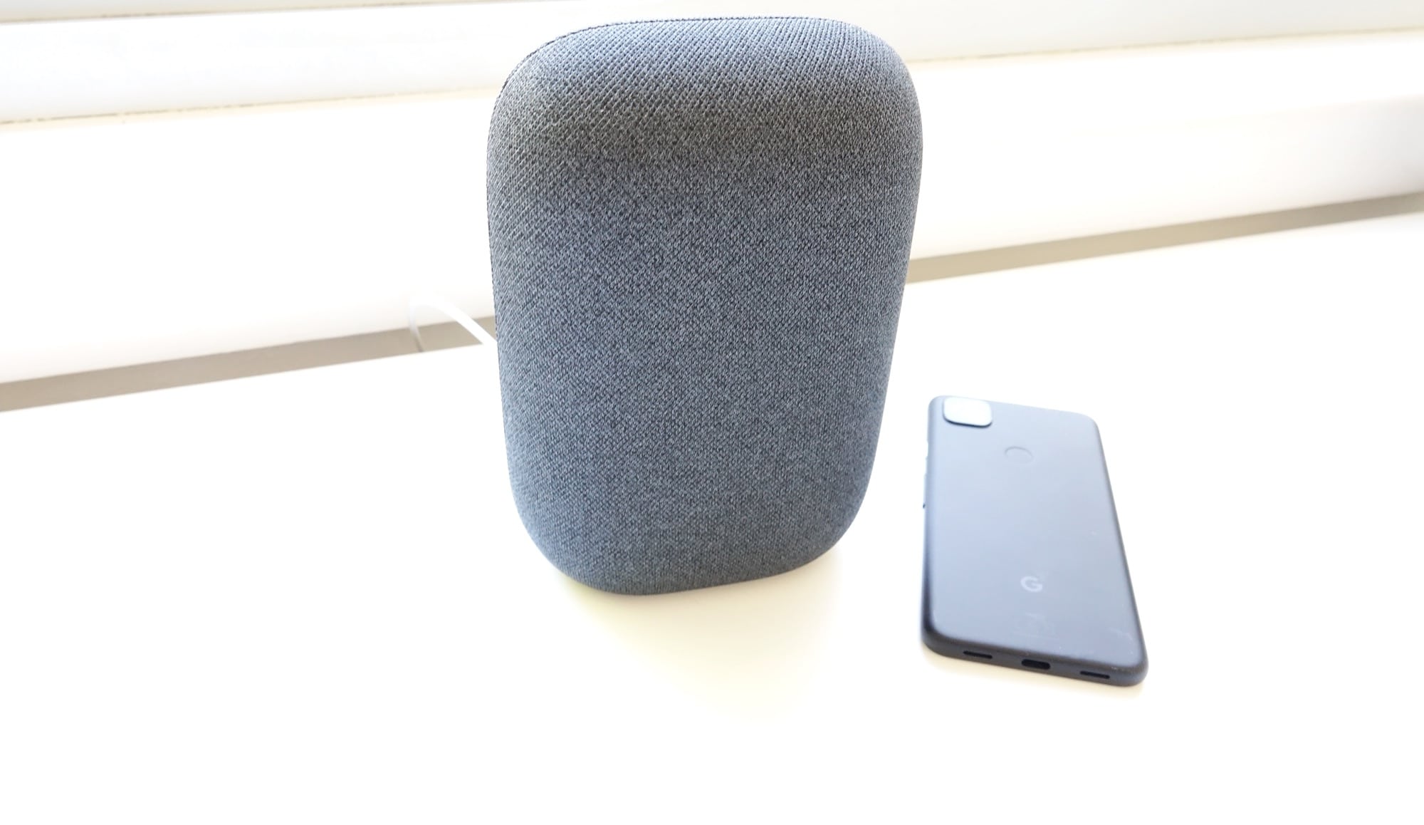 Google Nest Audio with the Google Pixel 4a