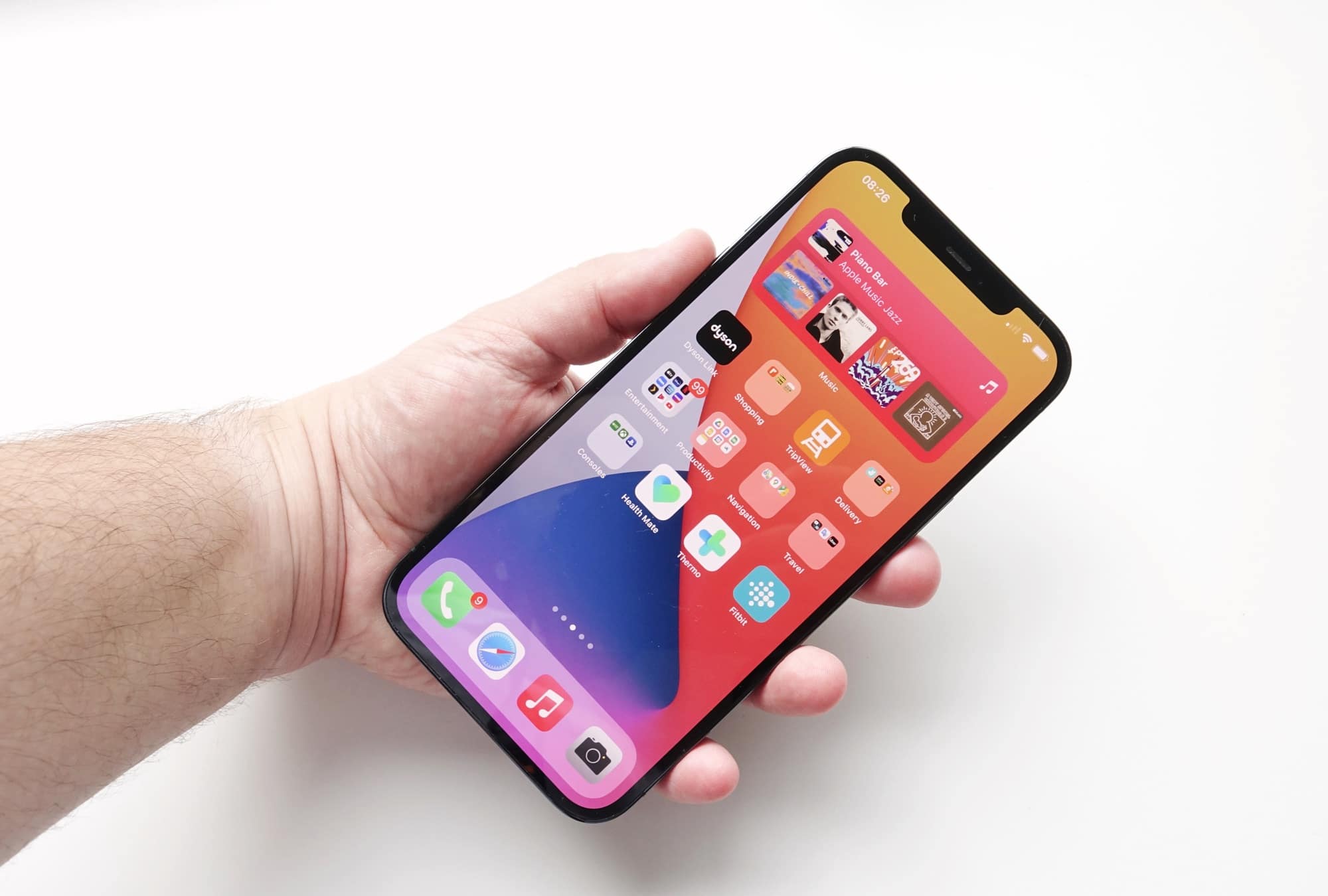 Holding the iPhone 12 Pro Max