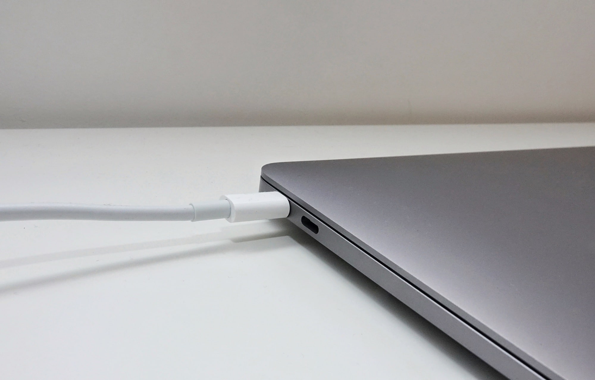 The Type C ports on the late-2020 MacBook Air