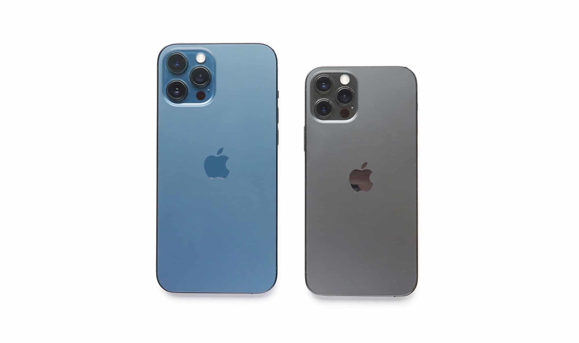 iphone 12 and 12 pro max size comparison