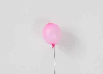 A pink balloon