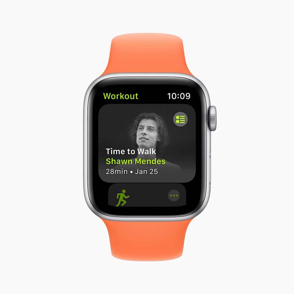 Apple Fitness+ addition of walking with Shawn Mendes