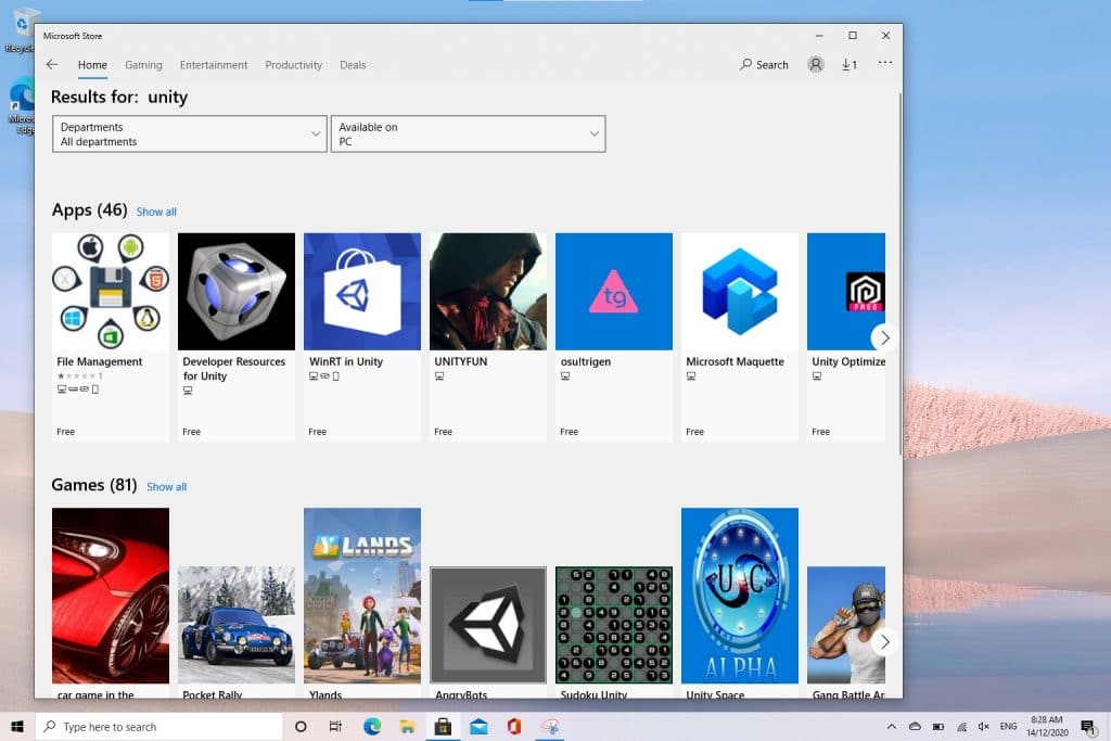 Apps missing on Windows 10 S