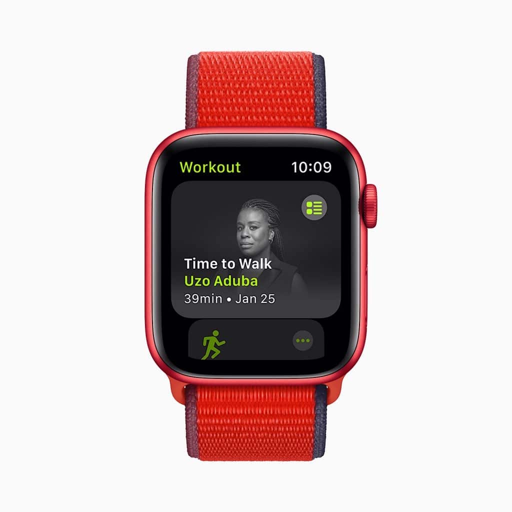 Apple Fitness+ addition of walking with Uzo Aduba