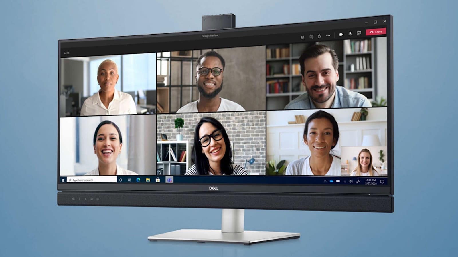 Dell's 34 inch Microsoft Teams video conferencing monitor