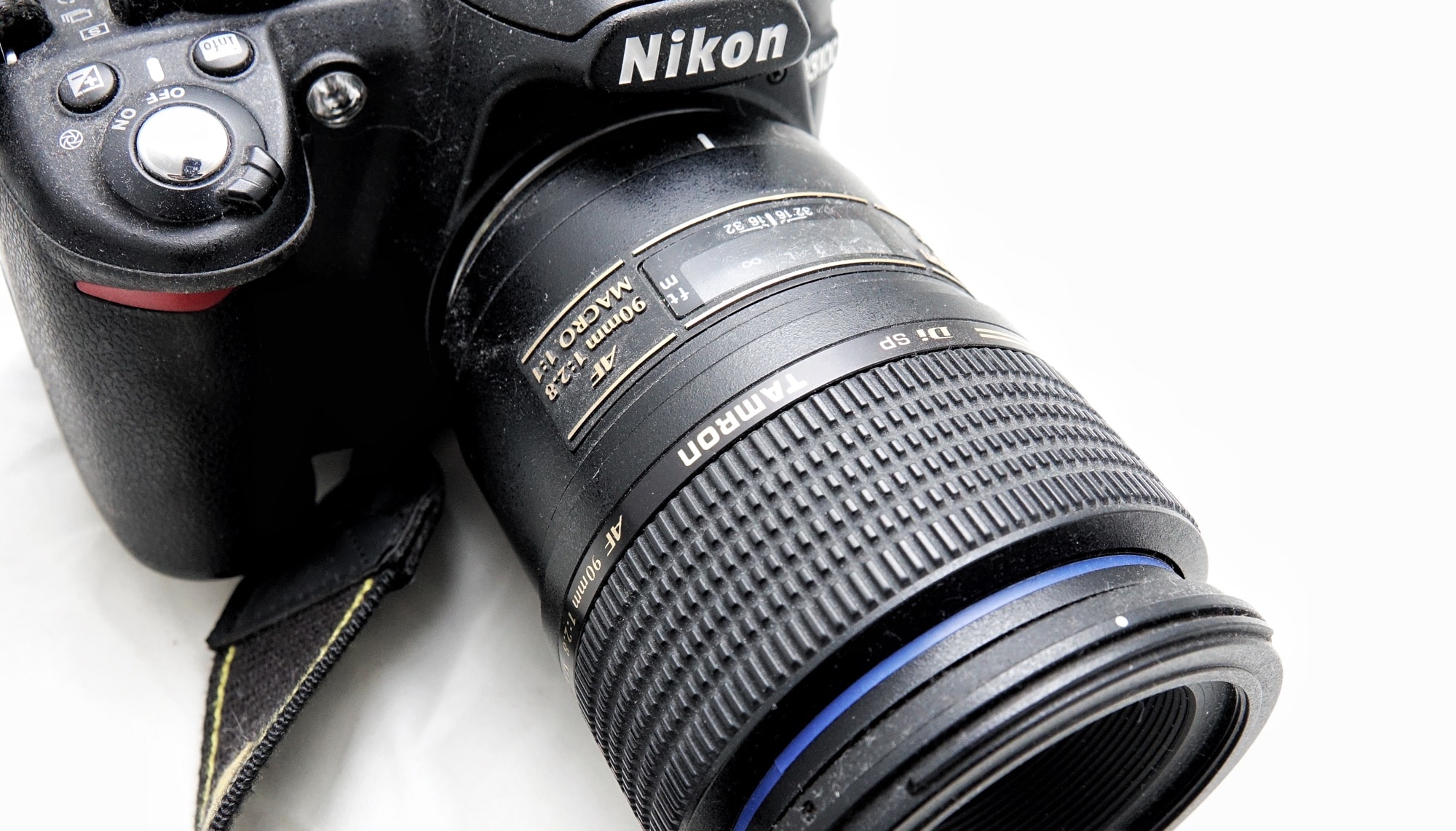 Tamron's 90mm macro mounted to a Nikon digital camera