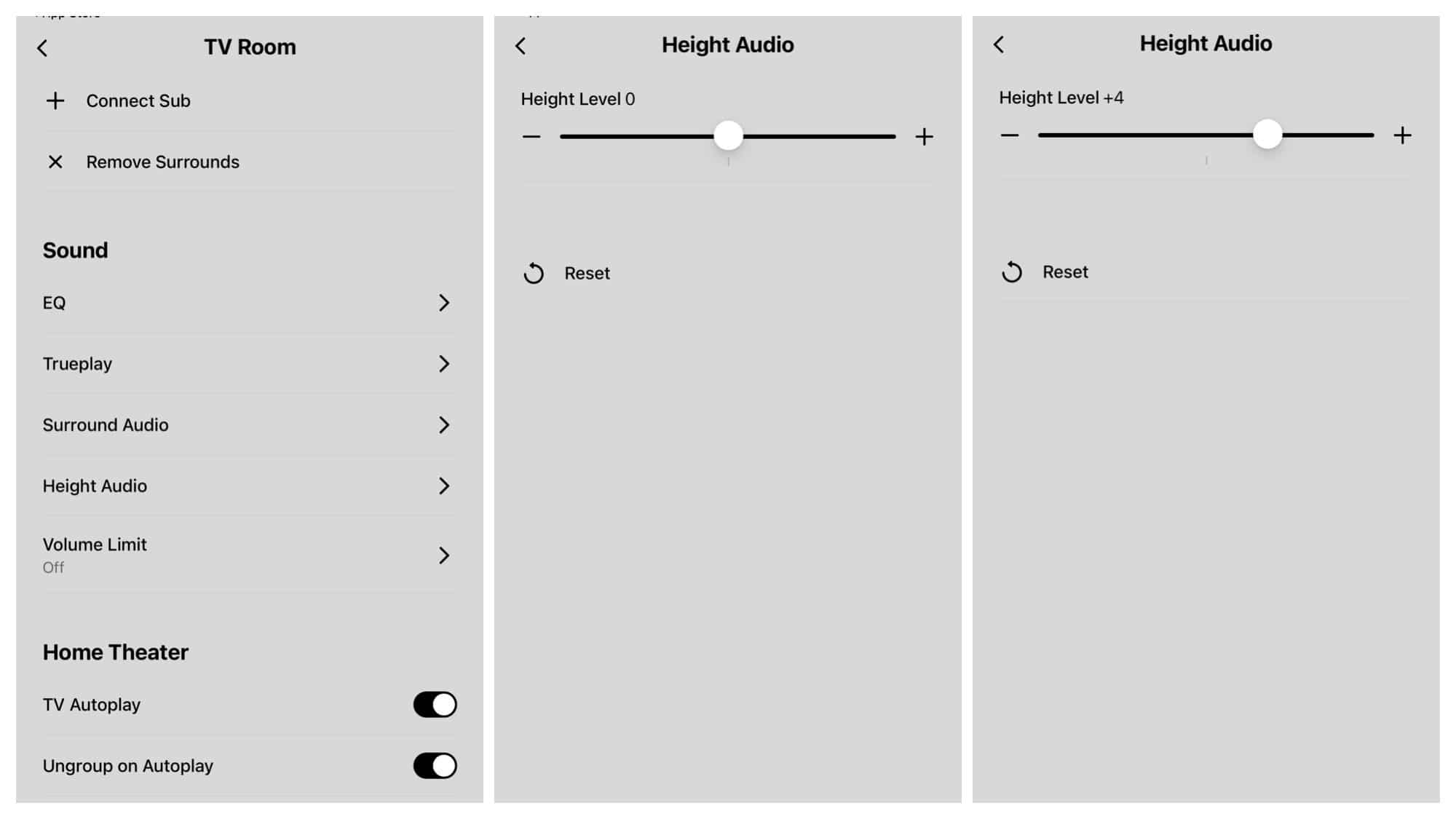 sonos height audio