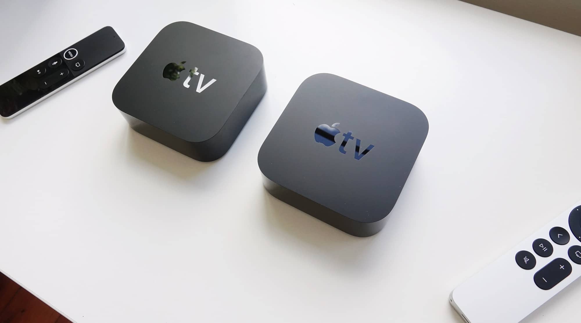 2017 Apple TV 4K (left) vs 2021 Apple TV 4K