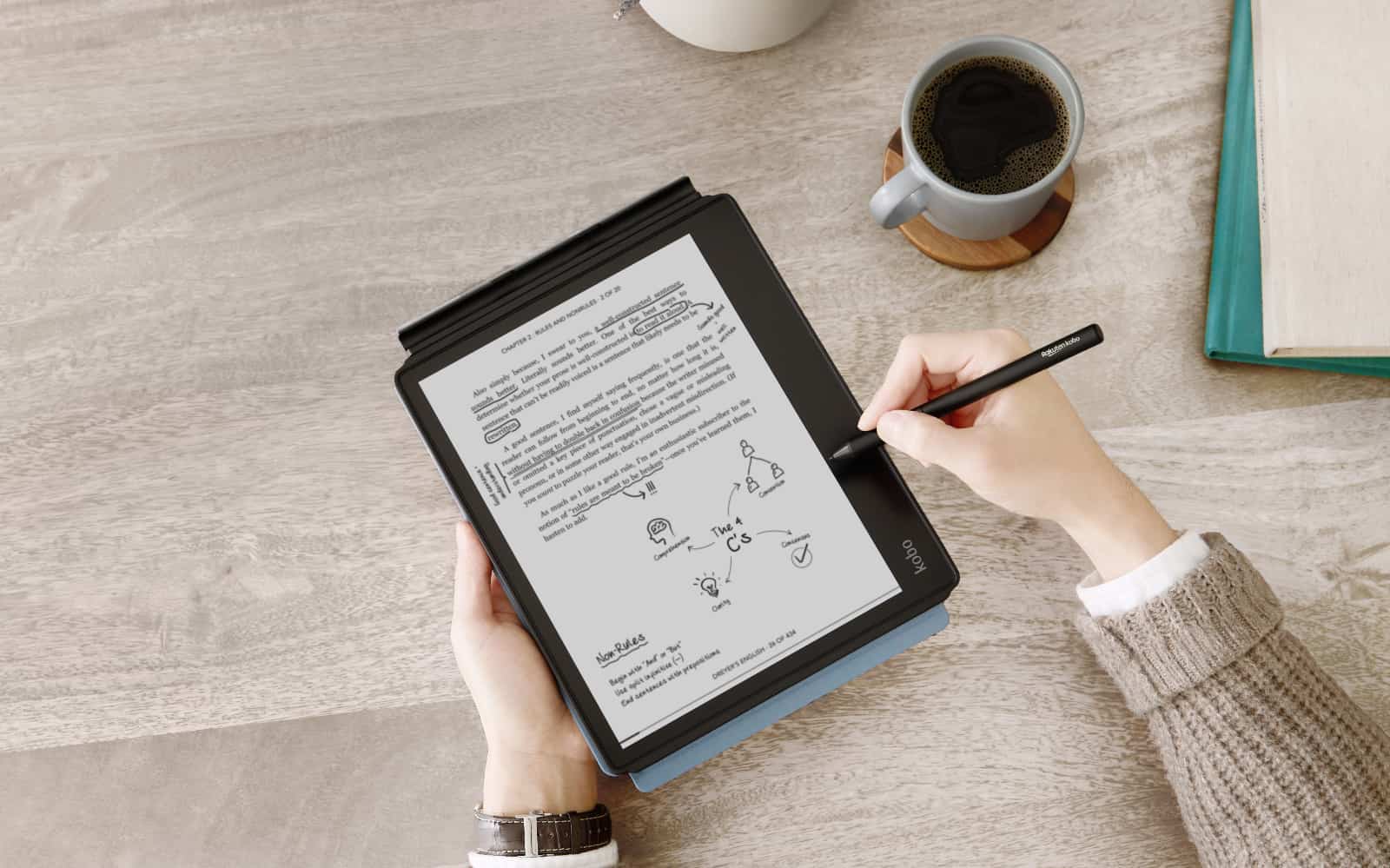 Kobo connects eBooks, notepad for a reader you can write on – Pickr