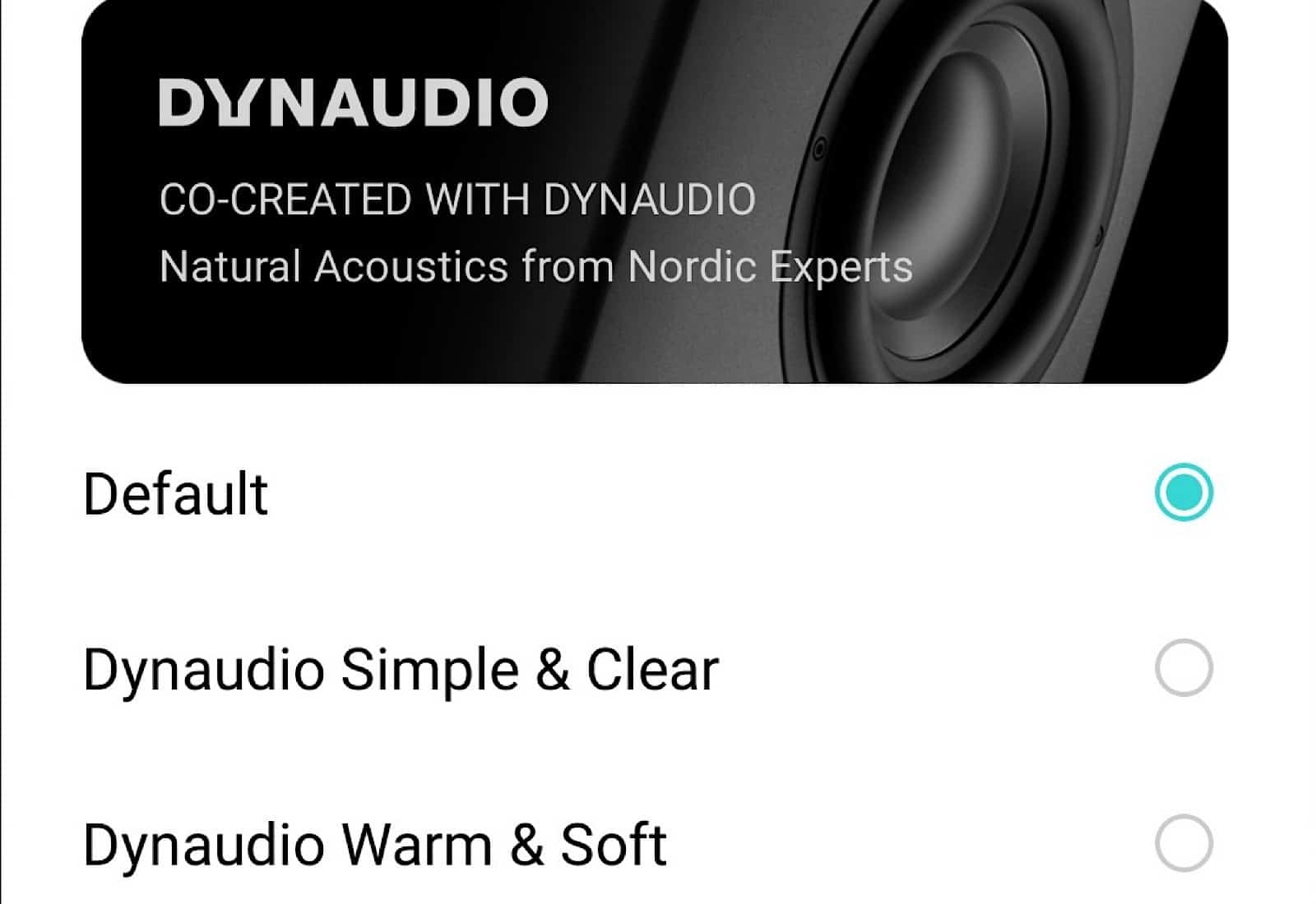 Oppo and Dynaudio's custom EQ settings