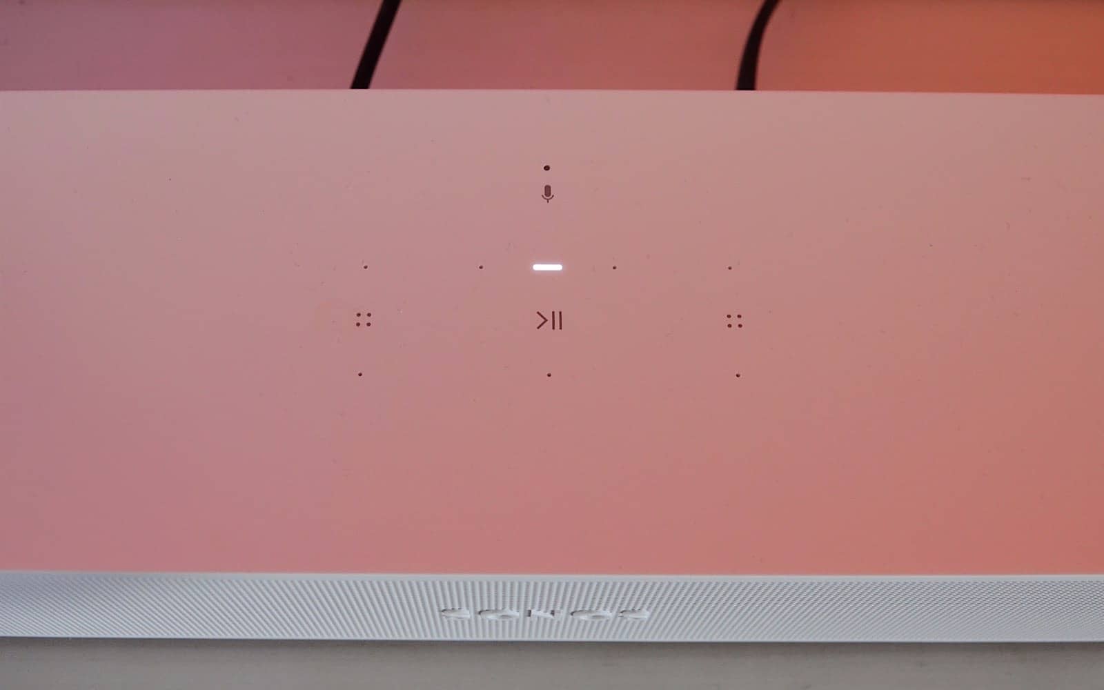 The touch controls of the Sonos Beam Gen 2