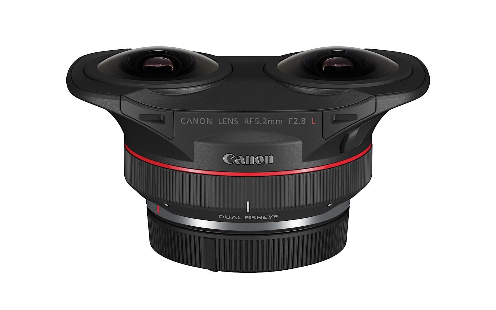 Canon RF 5.2mm F2.8 dual fisheye lens for 3D and VR filmmaking