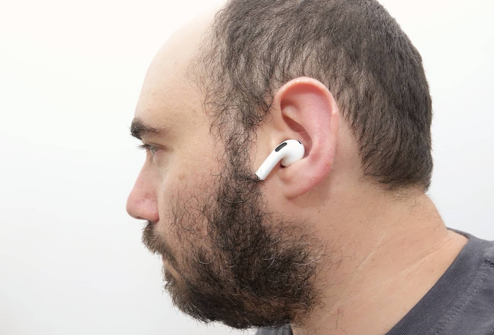 Wearing the AirPods 3rd gen