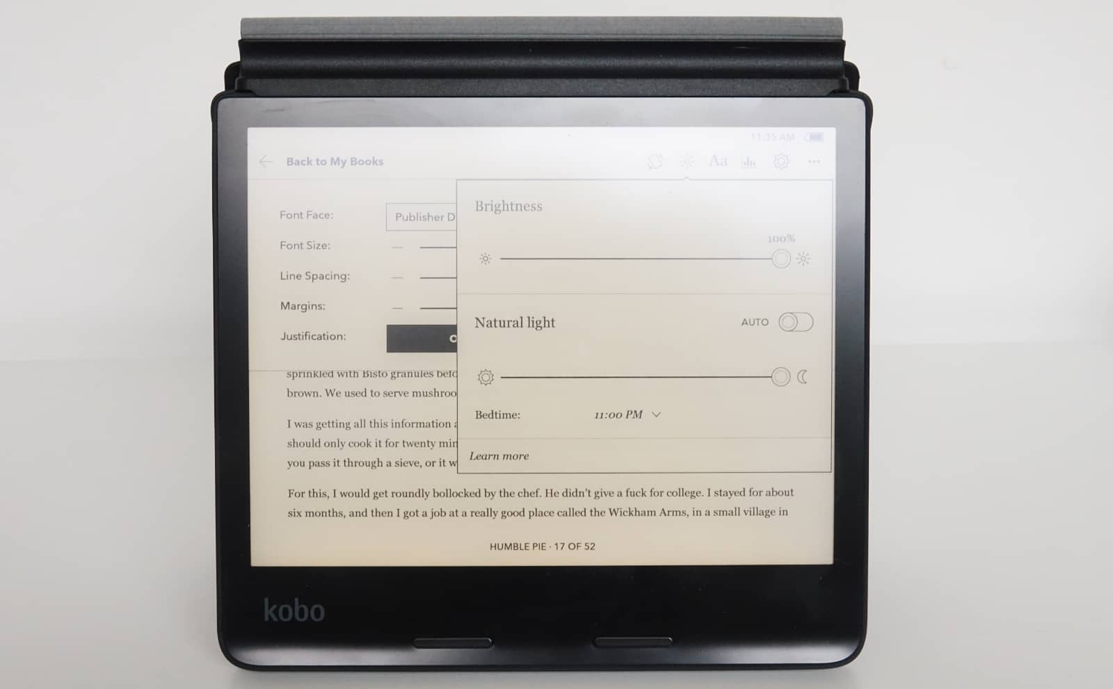 Kobo Sage is a 8 inch e-reader with a stylus and audiobook support