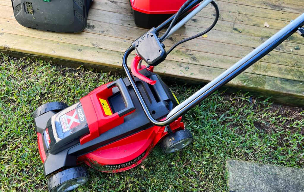 Ozito 18v lawn online mower