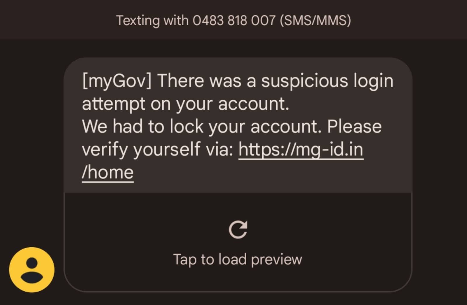 Nasty Mygov Sms Scam Doing The Rounds How To Know Pickr 0246