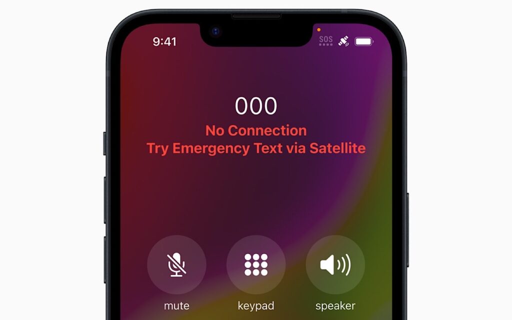 Apple satellite Emergency SOS works in Australia