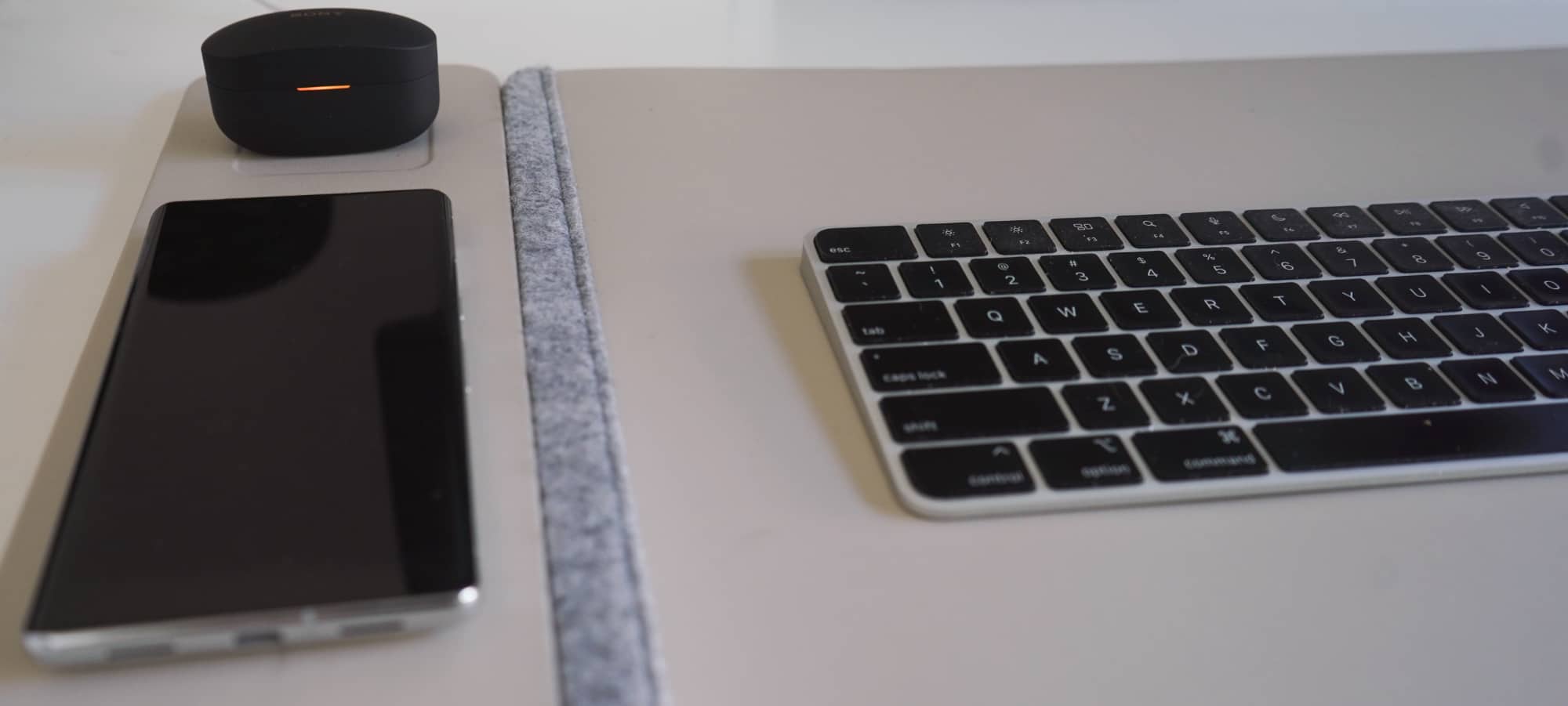 New desk mat from Journey, vegan leather with MagSafe charging